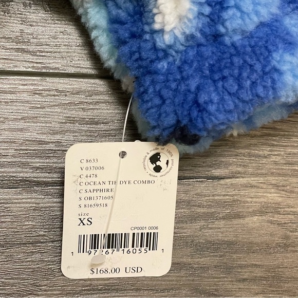 Free People FP Movement Rocky Ridge Pullover Jacket Ocean Tie Dye NWT $168 Sz XS - Picture 10 of 12